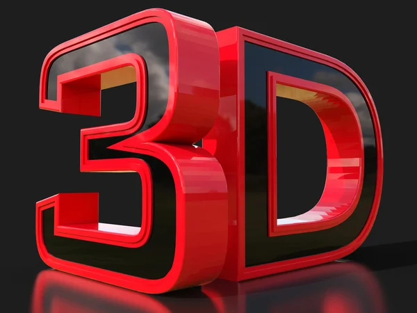 3D-s technológia logó — Stock Fotó