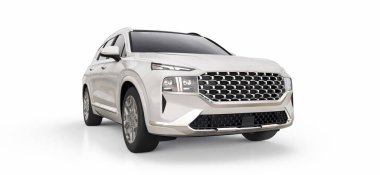 Beyaz arka planda büyük şehir beyazları kesişiyor. 3d oluşturma