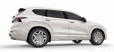 Beyaz arka planda büyük şehir beyazları kesişiyor. 3d oluşturma