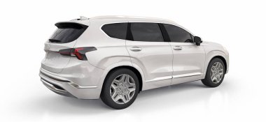 Beyaz arka planda büyük şehir beyazları kesişiyor. 3d oluşturma