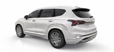 Beyaz arka planda büyük şehir beyazları kesişiyor. 3d oluşturma