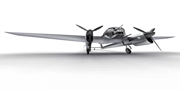 Modelo Tridimensional Del Avión Bombardero Segunda Guerra Mundial Cuerpo Aluminio —  Fotos de Stock