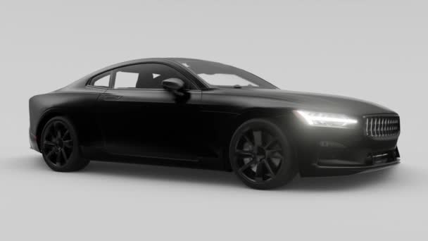 Black City Car Your Creative Design Rendering — Video