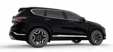 Beyaz arka planda büyük şehir kesişen siyah renk. 3d oluşturma