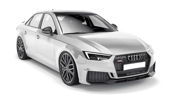 Tula Ryssland Juni 2021 Grå Audi Rs4 Quattro 2018 Lyx — Stockfoto