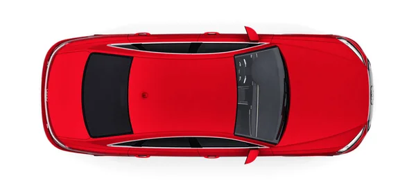 俄罗斯 2021年2月25日 红色奥迪A8 Quattro 2020豪华轿车 白色背景 3D渲染 — 图库照片