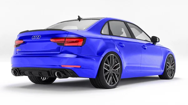 Tula Ryssland Juni 2021 Blå Audi Rs4 Quattro 2018 Lyx — Stockfoto