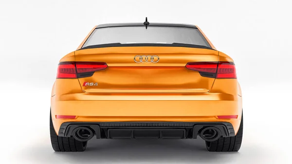 Tula Russia Giugno 2021 Arancione Audi Rs4 Quattro 2018 Auto — Foto Stock