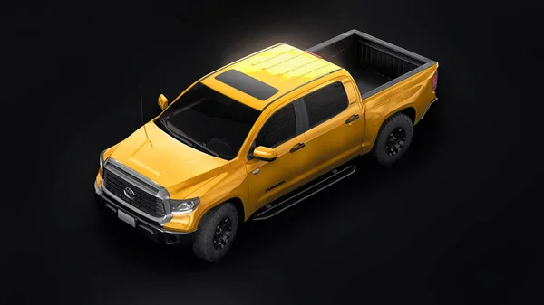 Тула Россия Июня 2021 Toyota Tundra 2020 Полноразмерный Пикап Желтый — стоковое фото