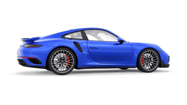 Tula Rusya Mart 2021 Porsche 911 Turbo 2016 Mavi Spor — Stok fotoğraf