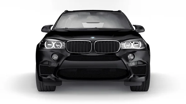 トゥラ ロシア 6月27 2021 Bmw X5M F85黒高級スポーツSuv車白の背景に隔離されました 3Dイラスト — ストック写真