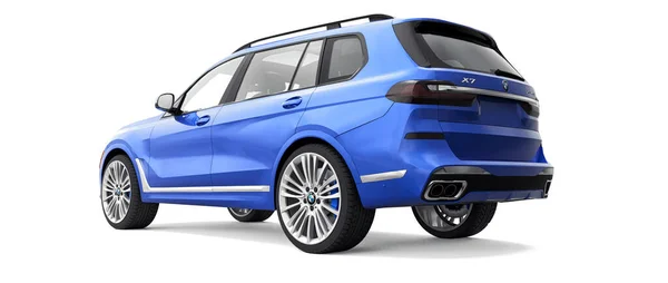 Tula Rusia Julio 2021 Bmw I50 Blue Luxury Suv Car — Foto de Stock