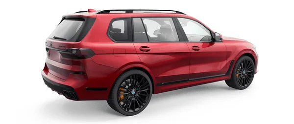 Tula Russia Luglio 2021 Bmw I50 Auto Suv Lusso Rosso — Foto Stock