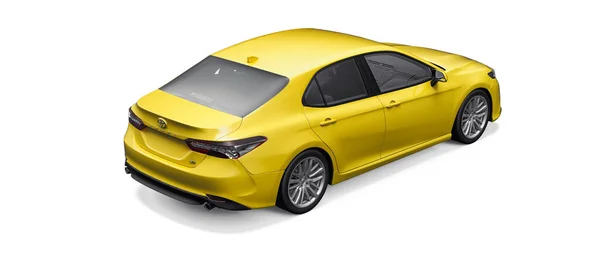 Tula Russia June 2021 Toyota Camry Sedan 2020 City Yellow — Foto Stock