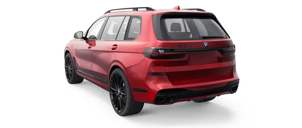 Tula Russia Luglio 2021 Bmw I50 Auto Suv Lusso Rosso — Foto Stock