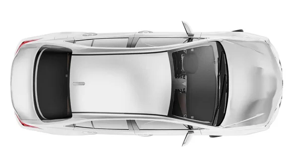俄罗斯 2021年2月26日 丰田Corolla Sedan 2020紧凑型城市白色轿车与白色背景隔离 3D渲染 — 图库照片