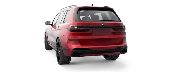 Tula Russia July 2021 Bmw I50 Red Luxury Suv Car — Stock Photo, Image