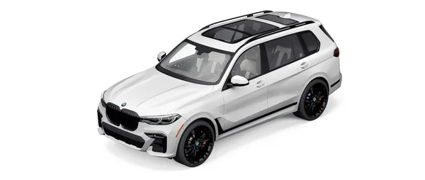 Toula Russie Juillet 2021 Bmw I50 Blanc Voiture Luxe Suv — Photo