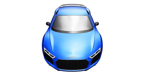 Tula Rusia Mayo 2021 Audi V10 Quattro 2016 Blue Luxury —  Fotos de Stock