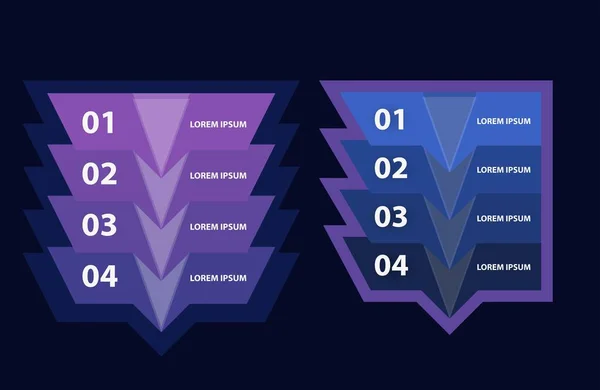 Nowoczesny Szablon Inforgraficzny Infografiki Biznesowe Dla Broszury Ulotki Projektowania Stron — Wektor stockowy