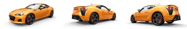 Small Sports Car Coupe Rendering — Stock Photo, Image