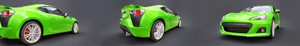 Small Sports Car Coupe Rendering — Stock Photo, Image