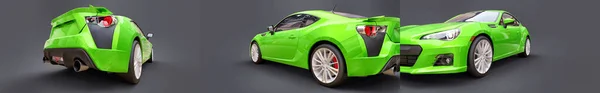 Small Sports Car Coupe Rendering — Stock Photo, Image