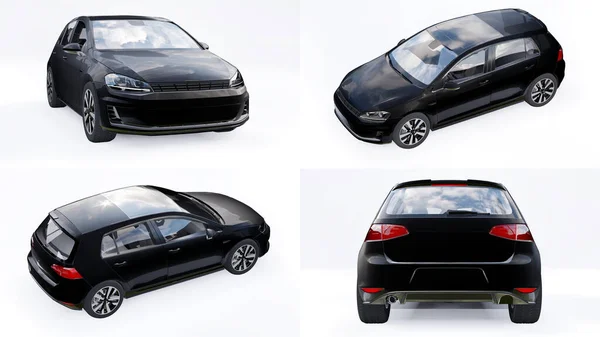 Small Family Car Hatchback Rendering — Photo
