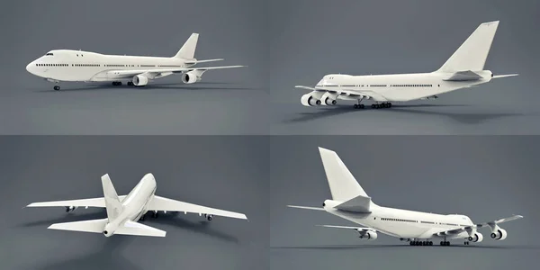 Εικόνα Μεγάλα Επιβατικά Αεροσκάφη Μεγάλης Χωρητικότητας Για Μεγάλες Διατλαντικές Πτήσεις — Φωτογραφία Αρχείου