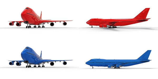 Illustration Große Passagierflugzeuge Mit Großer Kapazität Für Lange Transatlantikflüge — Stockfoto