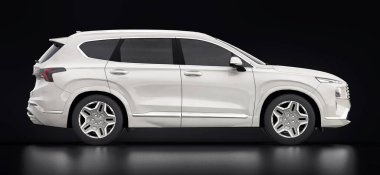 Siyah arka planda büyük şehir beyazları kesişiyor. 3d oluşturma