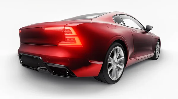 Concept Car Sports Premium Coupe Plug Hybrid Technologies Eco Friendly — Stock Photo, Image