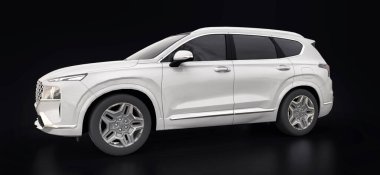 Siyah arka planda büyük şehir beyazları kesişiyor. 3d oluşturma