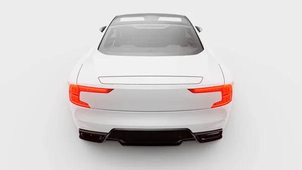 Concept Car Sports Premium Coupe Plug Hybrid Technologies Eco Friendly — Stock Photo, Image