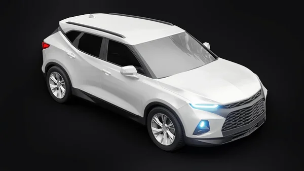 Ultra Modern Suv Fülbemászó Expresszív Kialakítással Fiatalok Családok Számára Fekete — Stock Fotó