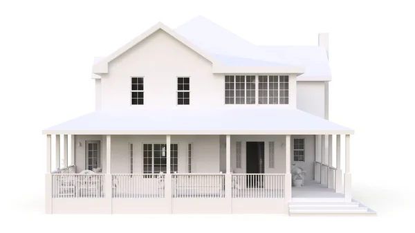 Modernes Schönes Haus Ein Klassisches Amerikanisches Ferienhaus Für Eine Große — Stockfoto