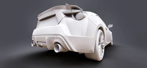 Μοντέλο Σπορ Συμπαγές Αυτοκίνητο Από Ματ Πλαστικό Κουπέ Αυτοκινήτου Πόλης — Φωτογραφία Αρχείου