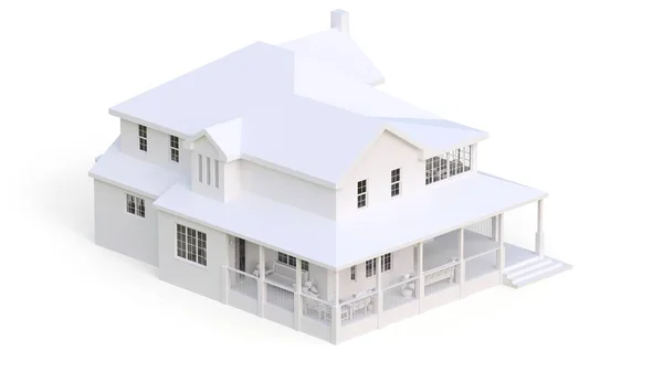 Modernes Schönes Haus Ein Klassisches Amerikanisches Ferienhaus Für Eine Große — Stockfoto
