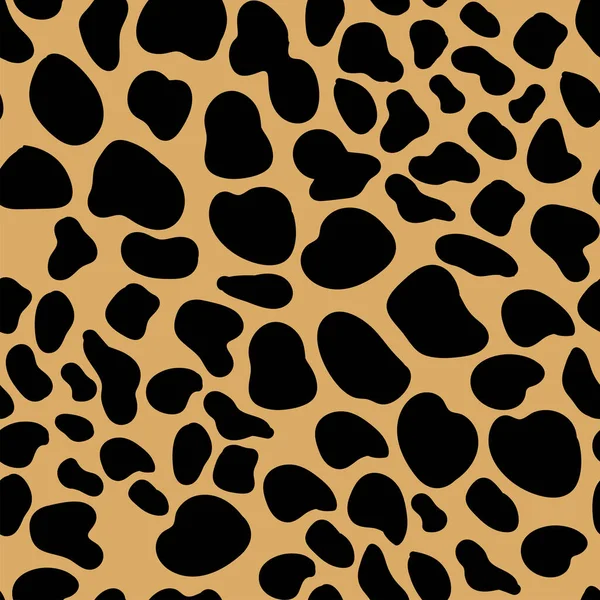 Animal Pele Leopardo Sem Costura Padrão Cheetah Jaguar Pantera Pêlo — Vetor de Stock