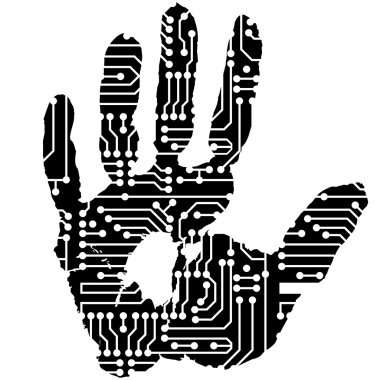 Elektronik pano ile el izi.