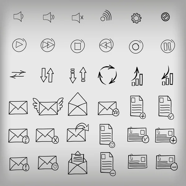 Drawing  icon set — Stock Vector