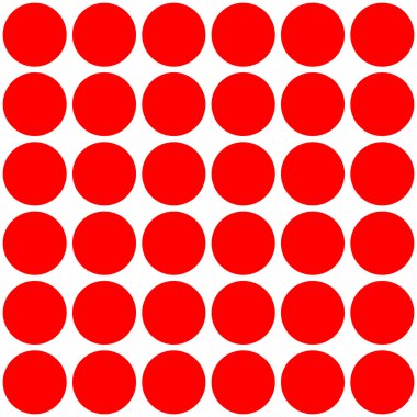 Beyaz zemin üzerine kırmızı lekeli desen