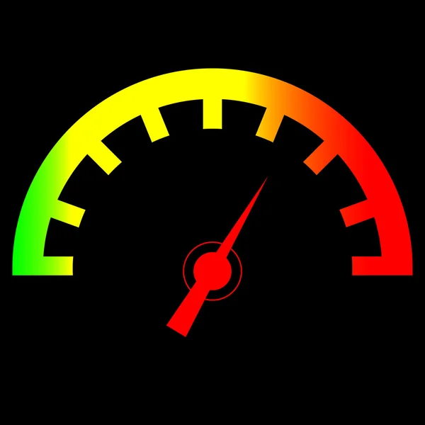 Bright Speedometer icon — Stock Vector