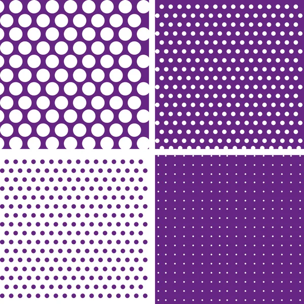 Purple Vintage Polka Dots — Stock Vector