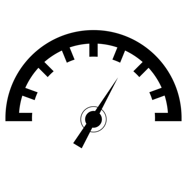 Speedometer icon or sign.on white background. — Stock Vector