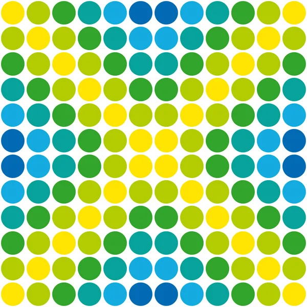 Dots modello blu colori gialli — Vettoriale Stock