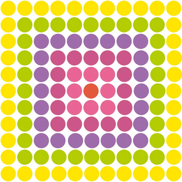 Dots pattern colorful square — Stock Vector