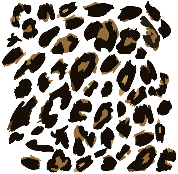 Padrão de pele de leopardo — Vetor de Stock