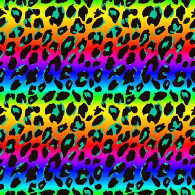 Leopar deri doku deseninin.