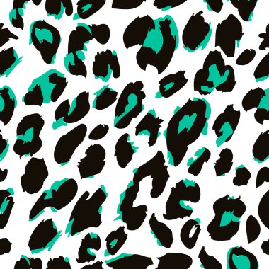 Leopar deri doku deseninin.